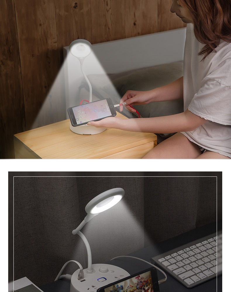 Ổ CẮM ĐIỆN ĐA NĂNG KIÊM ĐÈN ĐỌC SÁCH T8