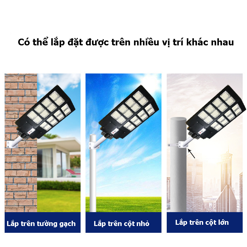 [ Mẫu Mới ] Đèn Năng Lượng Mặt Trời Công Suất Lớn - Cảm Biến Cơ Thể Và Ánh Sáng - Góc Chiếu Sáng Siêu Rộng - Hàng Cao Cấp Có Điều Khiển Từ Xa