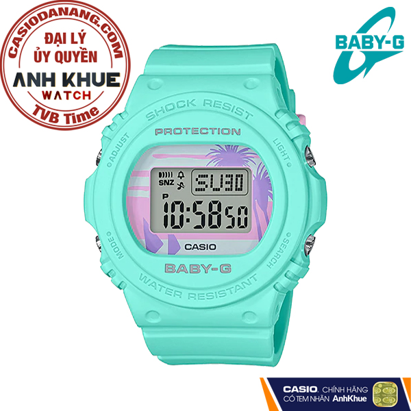 Đồng hồ nữ dây nhựa Casio Baby-G chính hãng BGD-570BC-3DR (43mm)