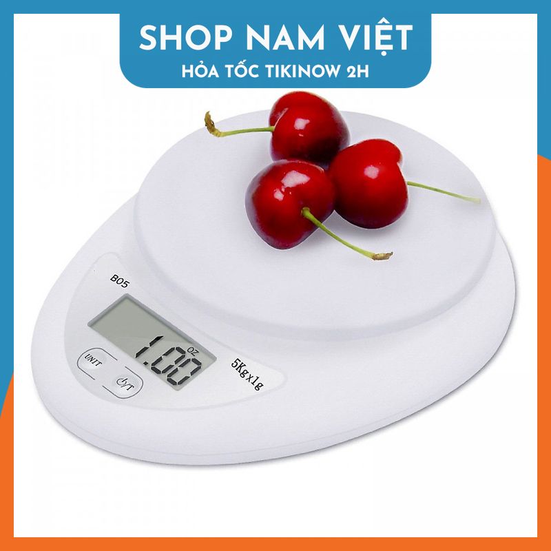 Cân Tiểu Ly Điện Tử 5Kg Cho Nhà Bếp, Làm Bánh, Nấu Ăn