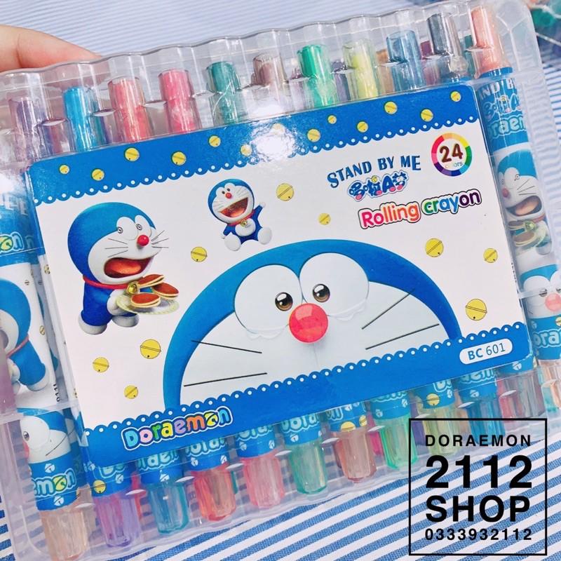 Bút màu sáp xoay Doraemon 12 màu - 18 màu - 24 màu