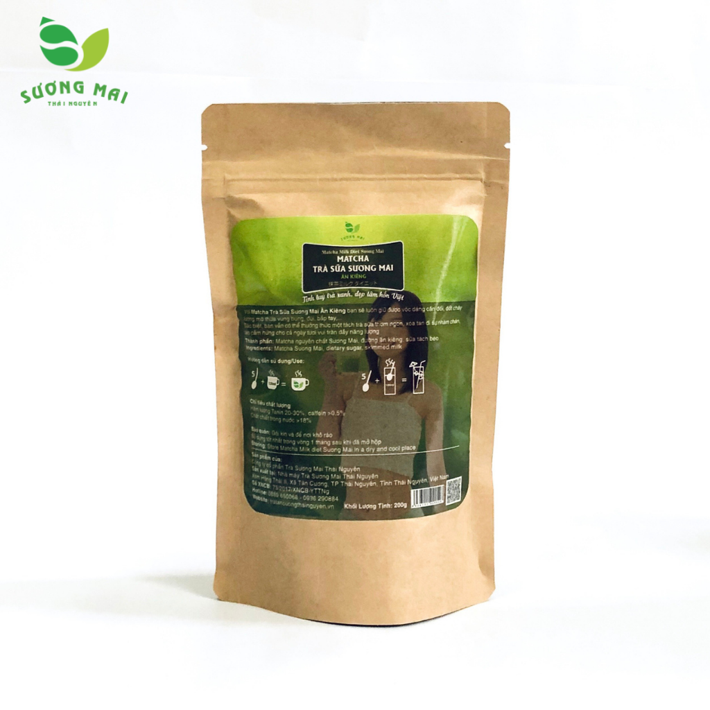 Matcha trà sữa ăn kiêng