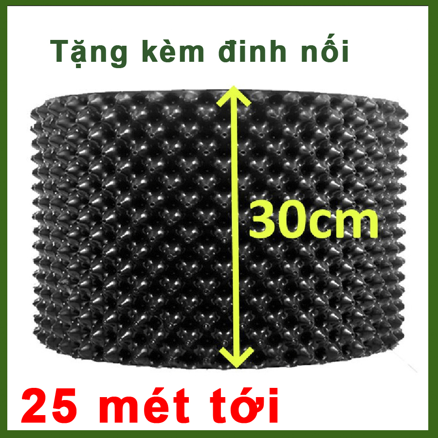 25 MÉT Bầu ươm cây V6 CAO 30CM dày 6mm, cắt theo mét dài khách đặt, tặng ốc vít-77900