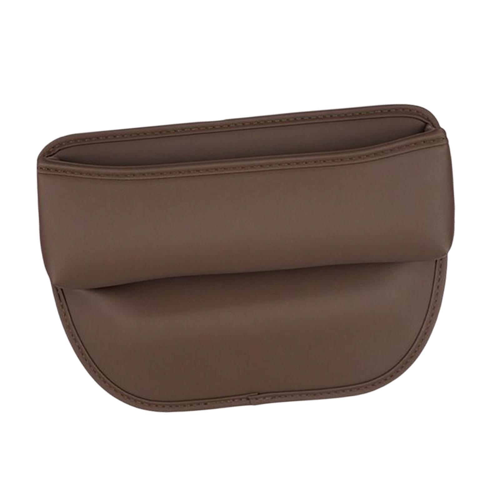 Pu leather car console side seat filler Chestnut Brown