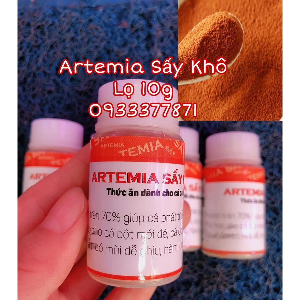 Lọ 10g Artemia bột sấy khô cho cá bột, cá cảnh nhỏ