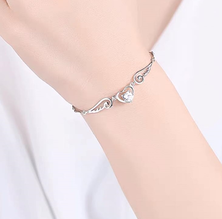 Lắc tay nữ thời trang chất liệu bạc s925 MS075