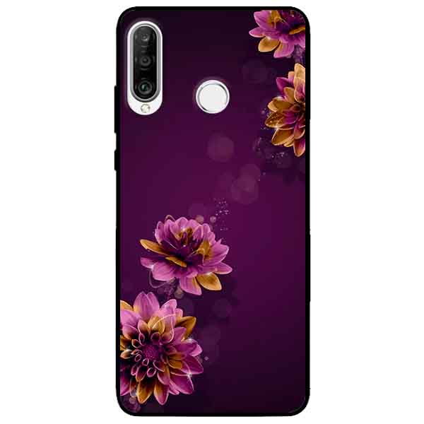 Ốp lưng in cho Huawei P30 Lite Mẫu Cúc Tím
