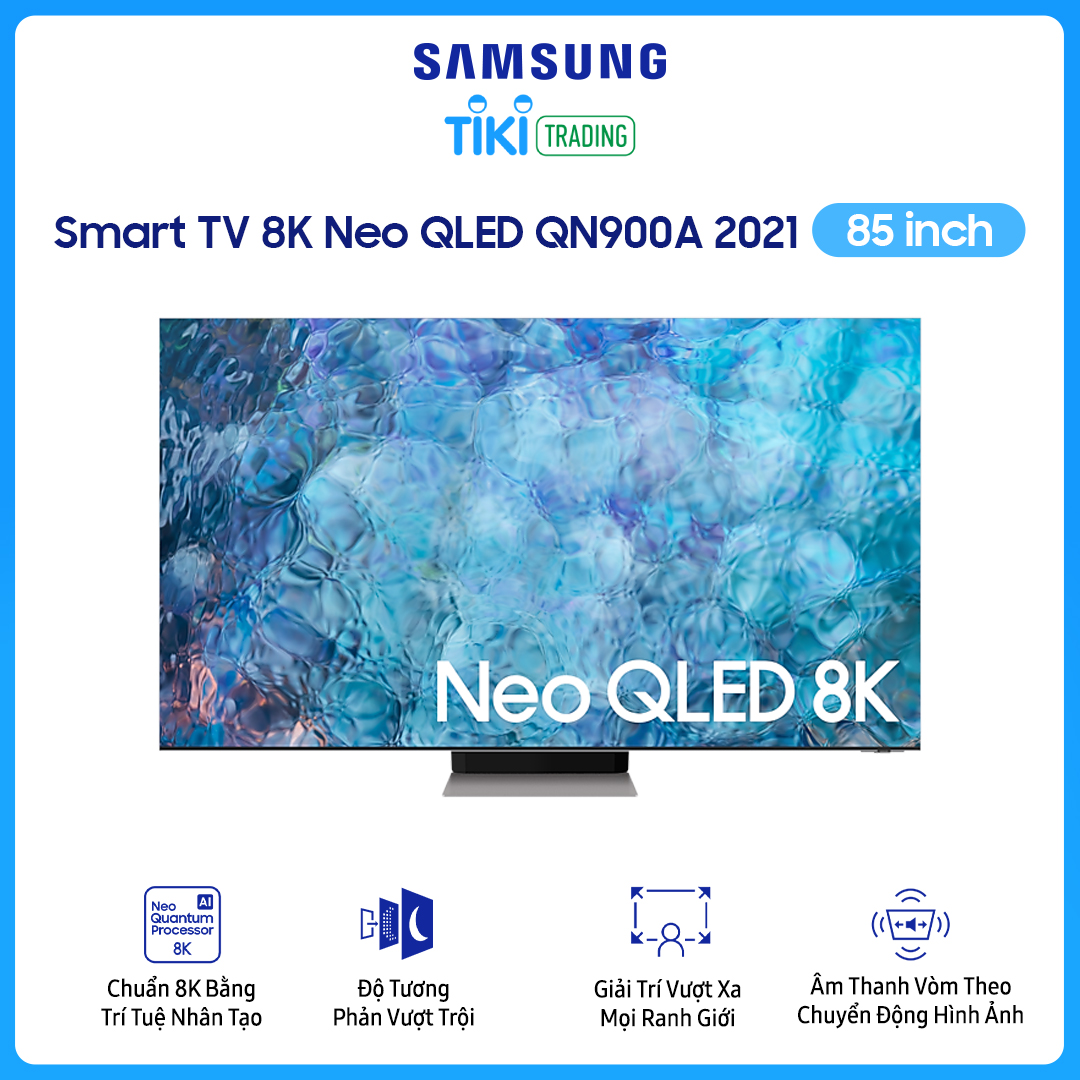 Smart Tivi Neo QLED Samsung 8K 85 inch QA85QN900A Mới 2021