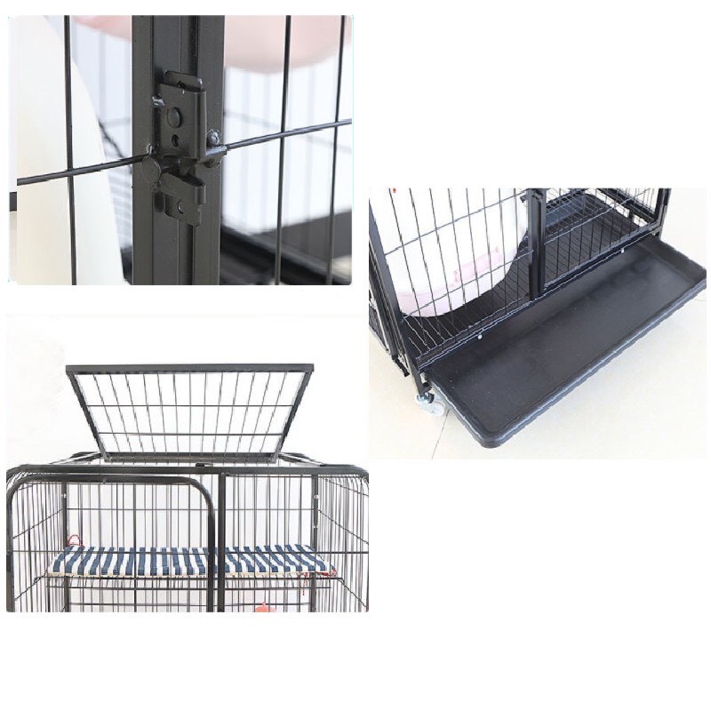 Chuồng Mèo 2 Tầng, 3 Tầng Nan Ống Cao Cấp Siêu Dày Size Đại - Cam kết giống hình 100%