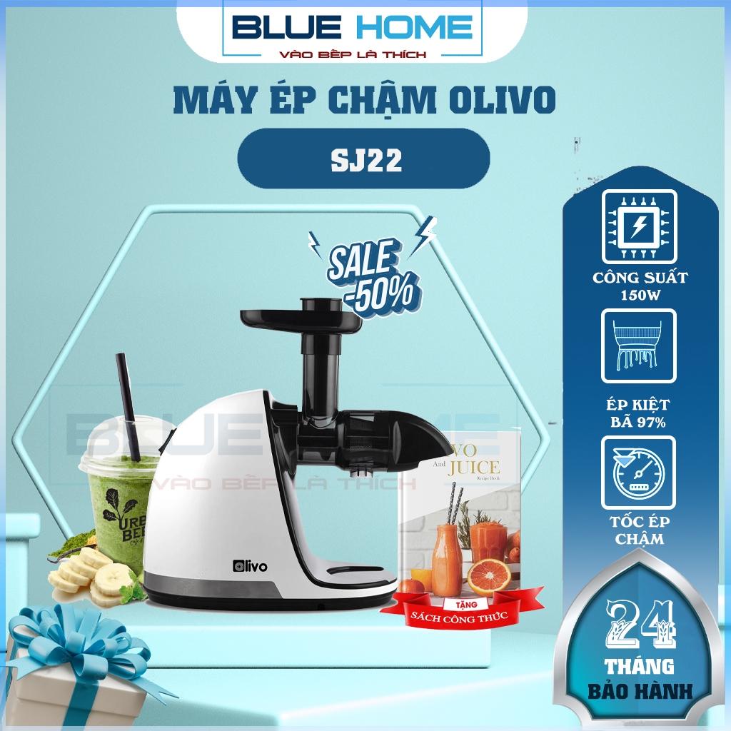 Máy Ép Chậm Trục Ngang OLIVO SJ22, Ép Rau Không Lo Kẹt Máy – Ép Kiệt Bã, Độ Ồn Thấp, Hàng Chính Hãng
