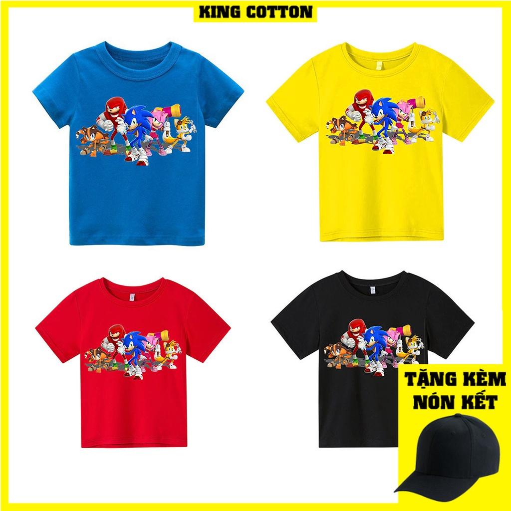 Áo thun trẻ em biệt đội sonic 4 Có size người lớn, King Cotton