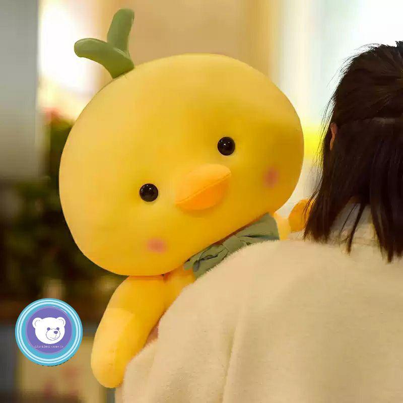 Gấu bông gà - Gà vàng đeo nơ - Gấu Bông Hana