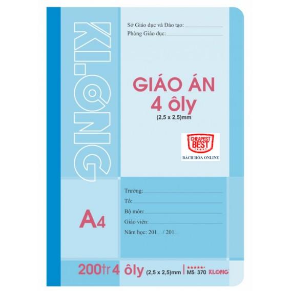 Vở giáo án ô ly - 200 trang; MS: 370