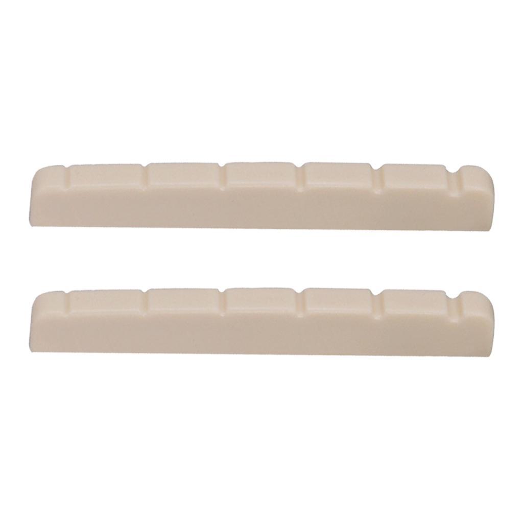 3x 2 Pack 6 String Electric Guitar Nut Slotted for ST TL Style Guitar Replacement