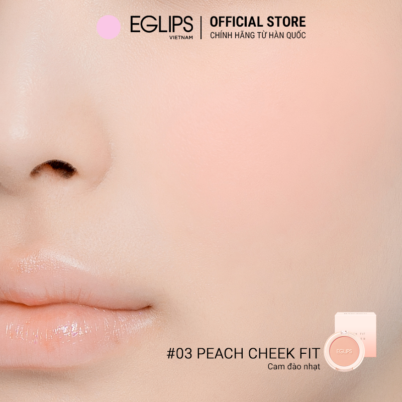 Phấn má dạng nén Eglips Cheek Fit Blusher 4g Màu Sắc Đa Dạng, Thành Phần Tự Nhiên, Không Gây Dị Ứng Da