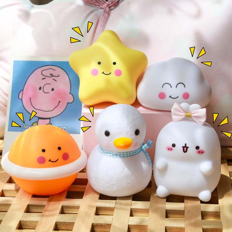 Đèn ngủ silicon siêu dễ thương cho bé phiên bản cute - Thích hợp để làm quà tặng