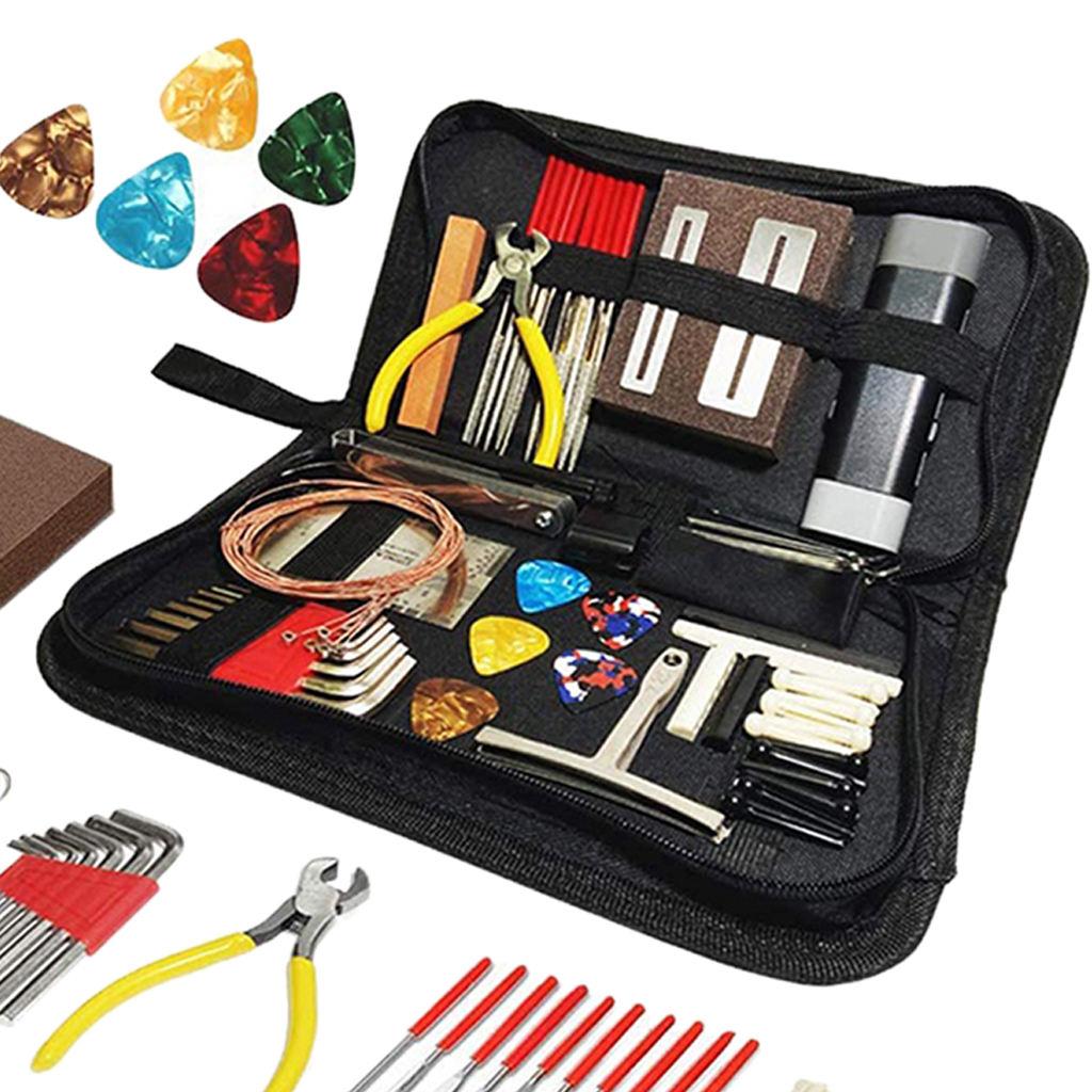 1set Compact Guitar Repair Tools Kit Maintenance Tool Kit Maintenance Set