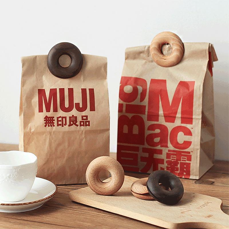 Kẹp niêm phong miệng túi thực phẩm hình bánh donut