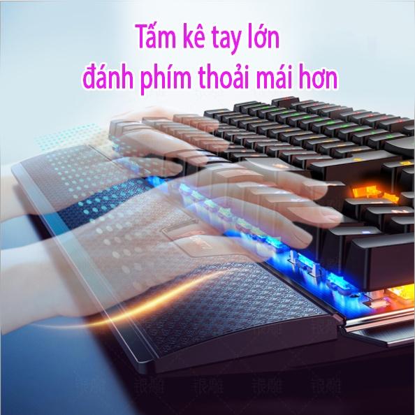 Bàn phím cơ Gaming Coputa Bàn phím máy tính chơi game có dây LED RGB K100