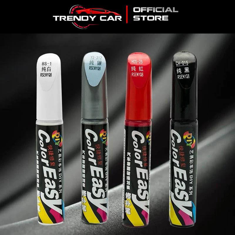 Bút tẩy xóa vết trầy xước dăm, xước lộ màu trên ô tô xe máy ColorEASY 4 màu đen, ghi, đỏ, trắng