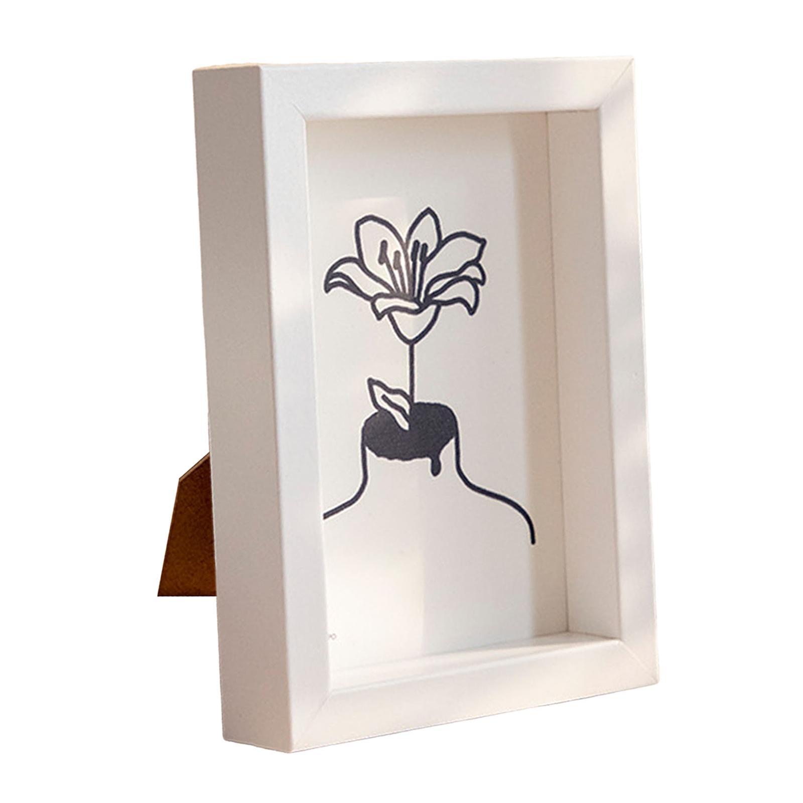 Modern Wooden Picture Frame Photo Holder Desktop and Wall Square Photo Frame