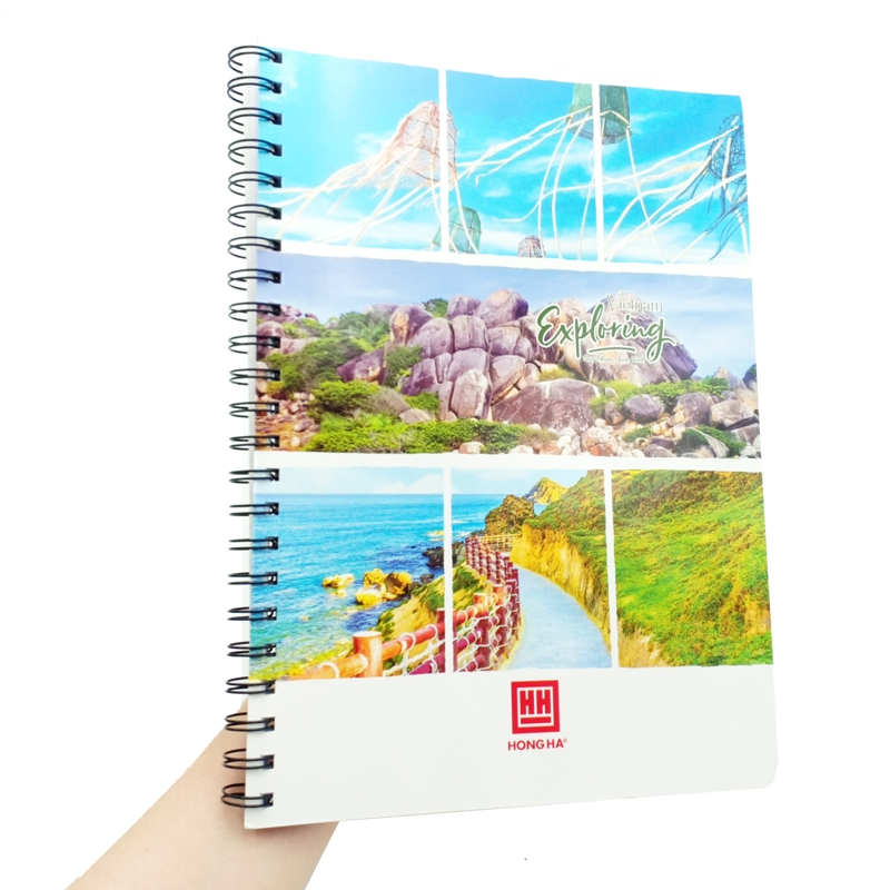 Sổ Lò Xo Notebook A4 - 160 Trang - Hồng Hà 4140 - Mẫu 4 - Exploring Quy Nhơn