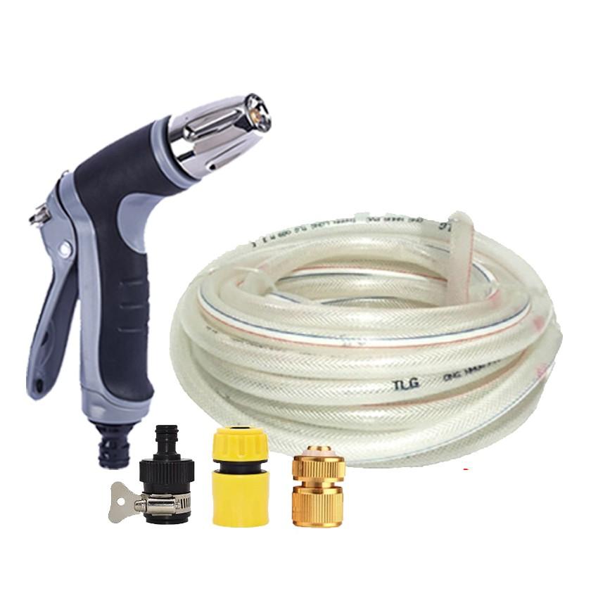 Bộ dây và vòi xịt rửa xe tưới cây tăng áp 15M 206817