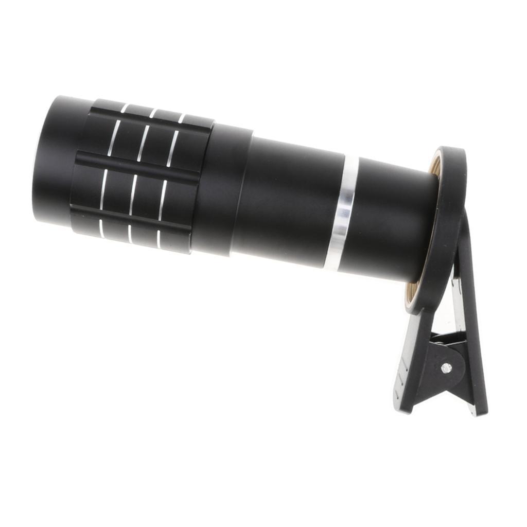 12X  Telescope Camera Telephoto Lens and Wide Angle Lens