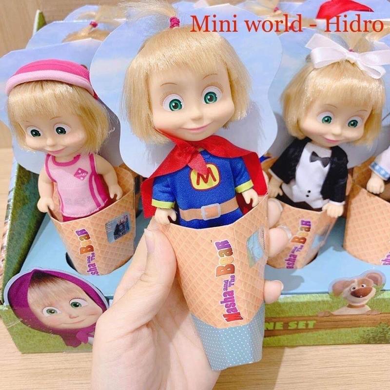 Búp bê kem Masha in cone, búp bê Masha và gấu bear