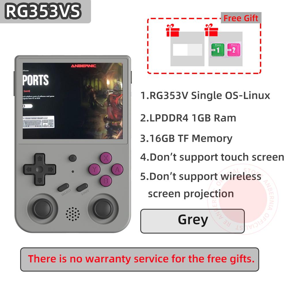 ANBERNIC RG353V RG353VS 3.5 INCH 640*480 HDMI Cầm Tay Máy Chơi Game Tay Cầm Android 11 Linux OS HD Simulator 512G Retro 74000Game