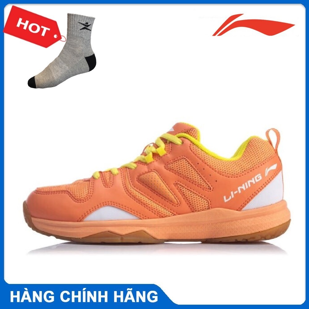 Giày cầu lông nữ Lining AYTQ038 hàng chính hãng, có 2 màu lựa chọn - Tặng kèm tất thể thao Bendu