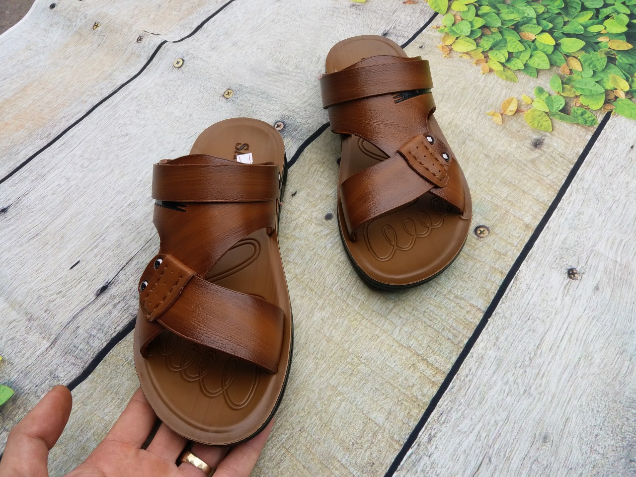 Giày sandals nam da bò sang trọng - 38