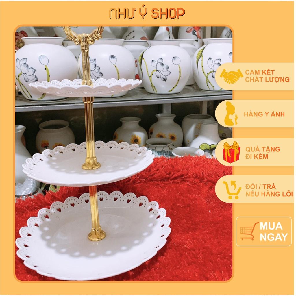 Bộ khay nhựa phíp 3 tầng hình tròn