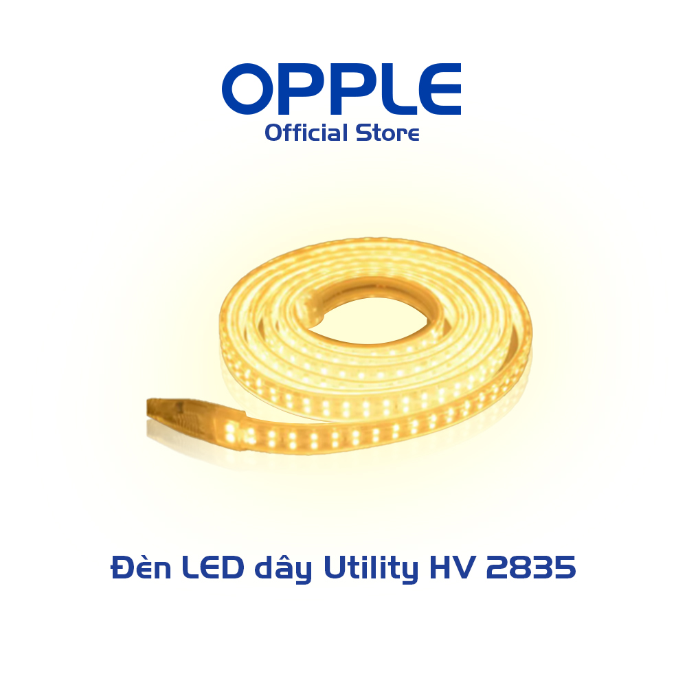 Đèn LED Dây Đôi 2835 OPPLE Utility HV 8W/m - Hiệu Suất Sáng Cao, Dễ Dàng Lắp Đặt