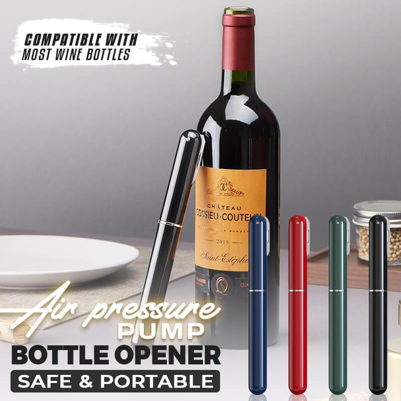 Dụng cụ khui Vang dạng bút tiện lợi, dụng cụ pha chế Air Corkscrew Black Edition