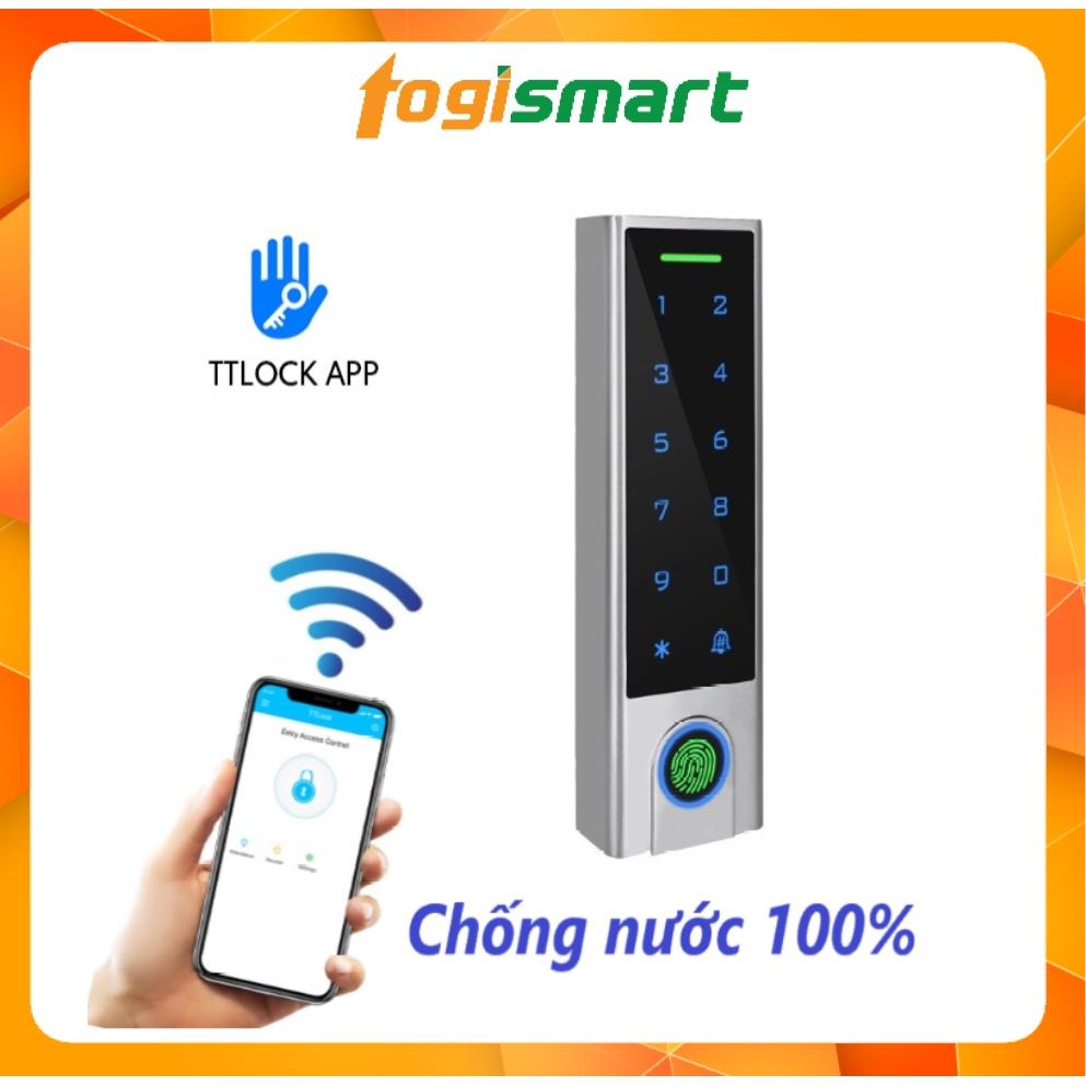 Bộ khóa cổng vân tay Wifi, quản lý thêm/xóa user qua App, báo động quên đóng cửa, Access Control