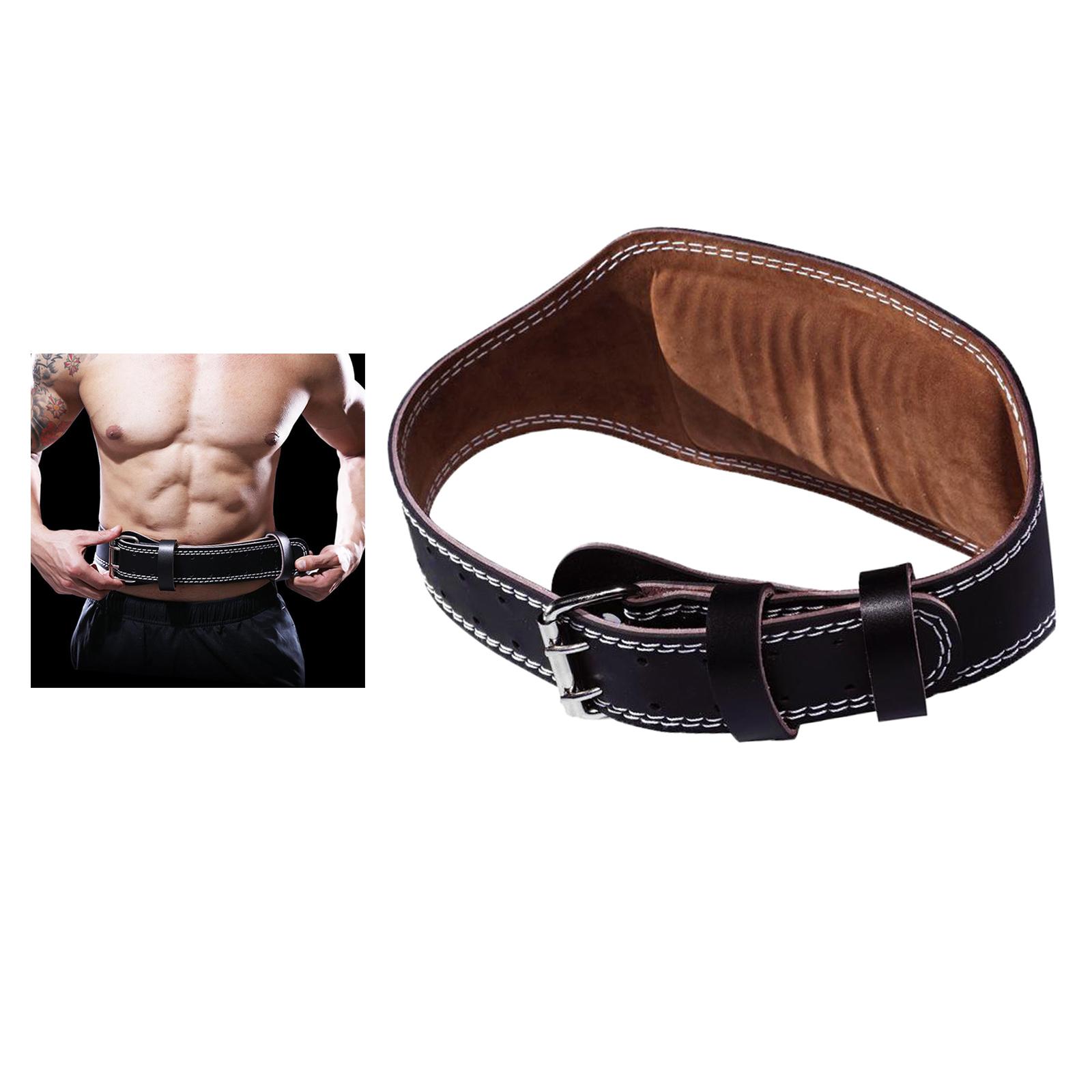 PU Leather Weight Lifting Belt Training Gym Body Building Men&Women 100cm