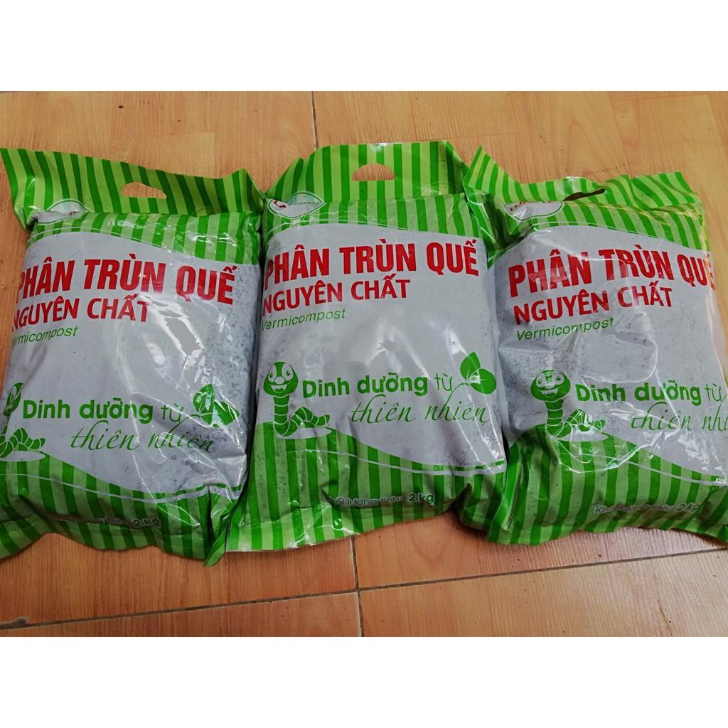 Phân Trùn Quế Phân Bón Hữu Cơ Nguyên Chất Lavamix 2Kg - Shop Phân Bón và Hạt Giống