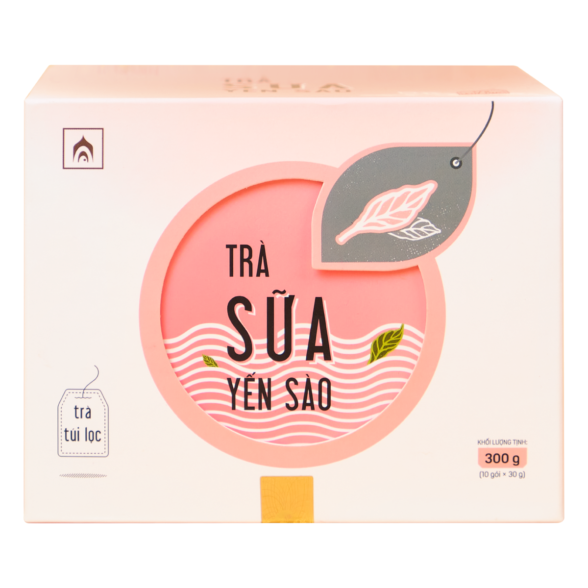 Trà Sữa Yến Sào - Nhà Yến Nha Trang - Hộp 10 Gói - Trà Túi Lọc - Trà Sữa Gói - Trà Thanh Nhiệt - Trà Yến - Hàng Chính Hãng