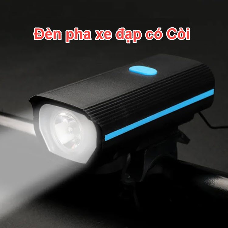 Đèn pha xe đạp có còi