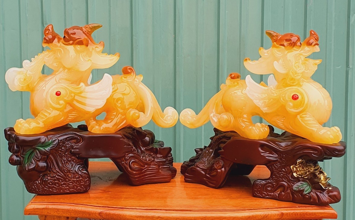 CẶP TƯỢNG TỲ HƯU CAO 24CM