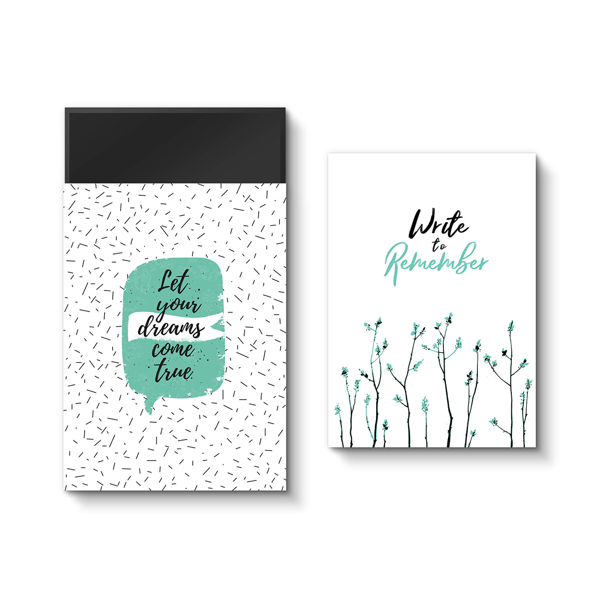 Hộp quà sổ SDstationery - Sổ mở phẳng A5 Write to remember (mẫu hộp ngẫu nhiên)