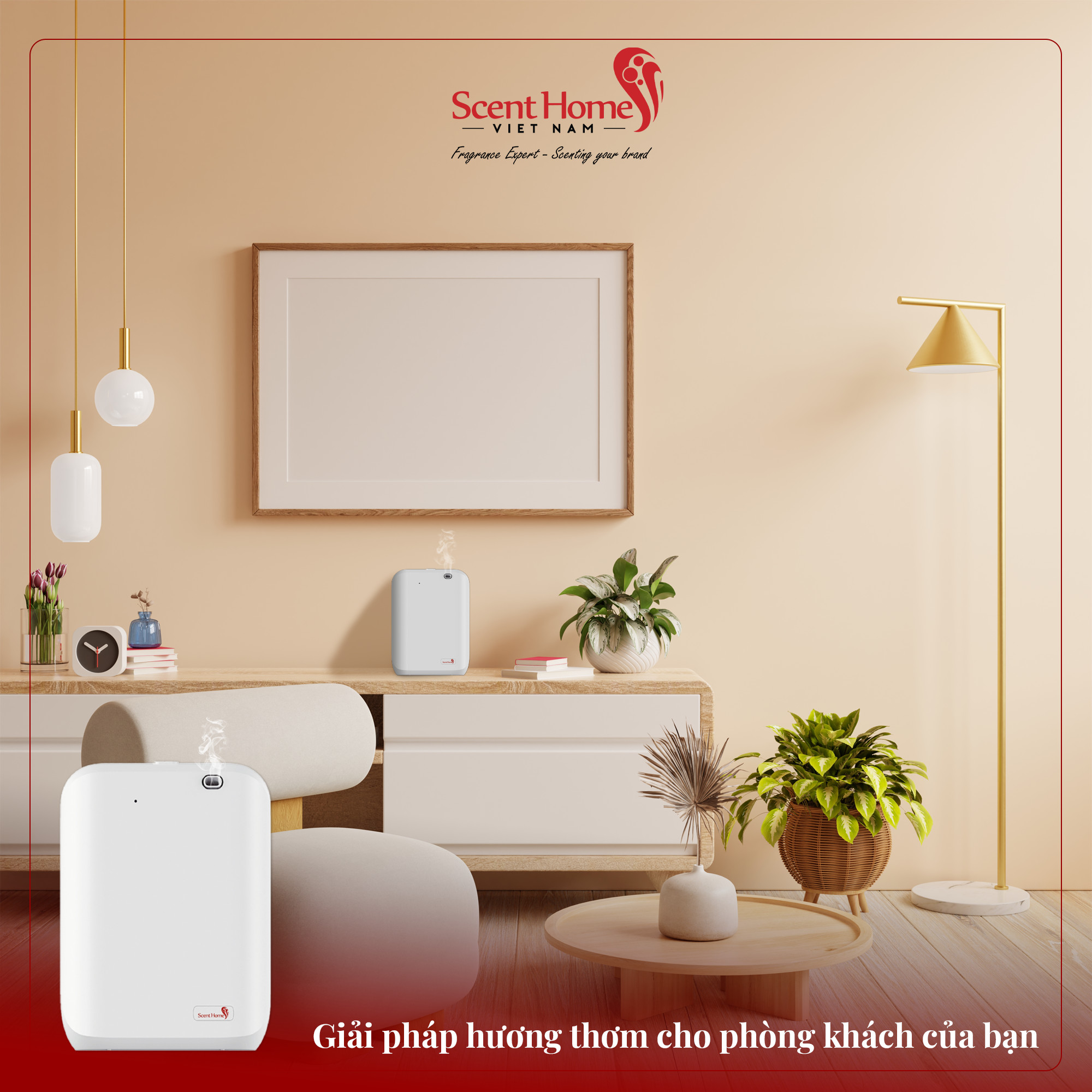 Máy tạo hương thơm cao cấp Scent Homes dành cho gia đình, văn phòng, nhà hàng