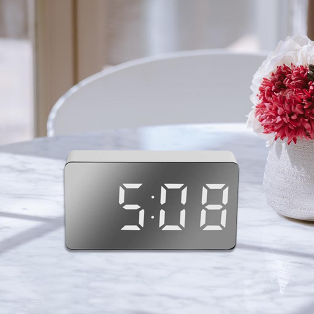 Digital Alarm Clock Large Date Snooze Time 3'' Table Clocks Decoration