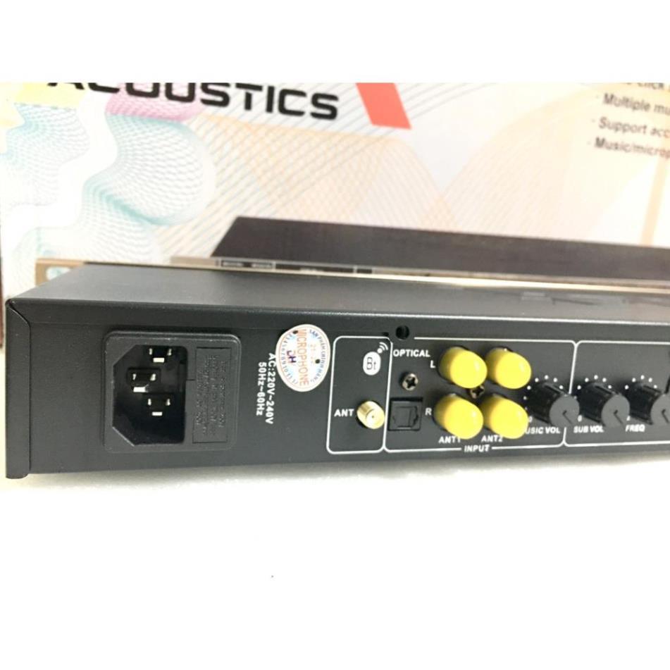 Vang Cơ FX9 PLus Có Chống Hú Tốt. Kết Nối Quang Học OPTICAL, BLUETOOTH, USB, AUX1,AUX2..
