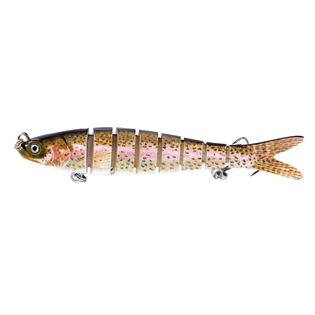 Artificial Fishing Swim Bait Simulate Life-like Multi Jointed Fish Lure 1