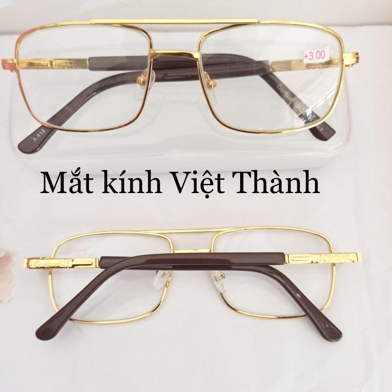 Kính lão viễn thị mắt THUỶ TINH 2 cầu cứng kính làng thủy tinh L12