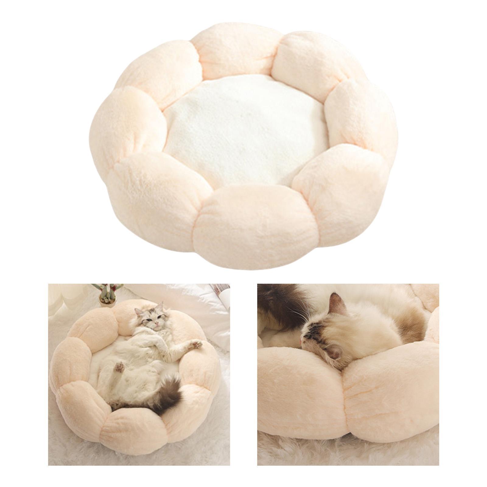 Cat Bed Basket Dog Soft Pets Supplies Light Pink S