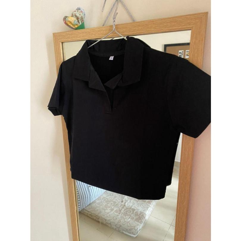 Áo Croptop Cổ Petter Basic siêu xinh xắn chất vải đẹp - A035