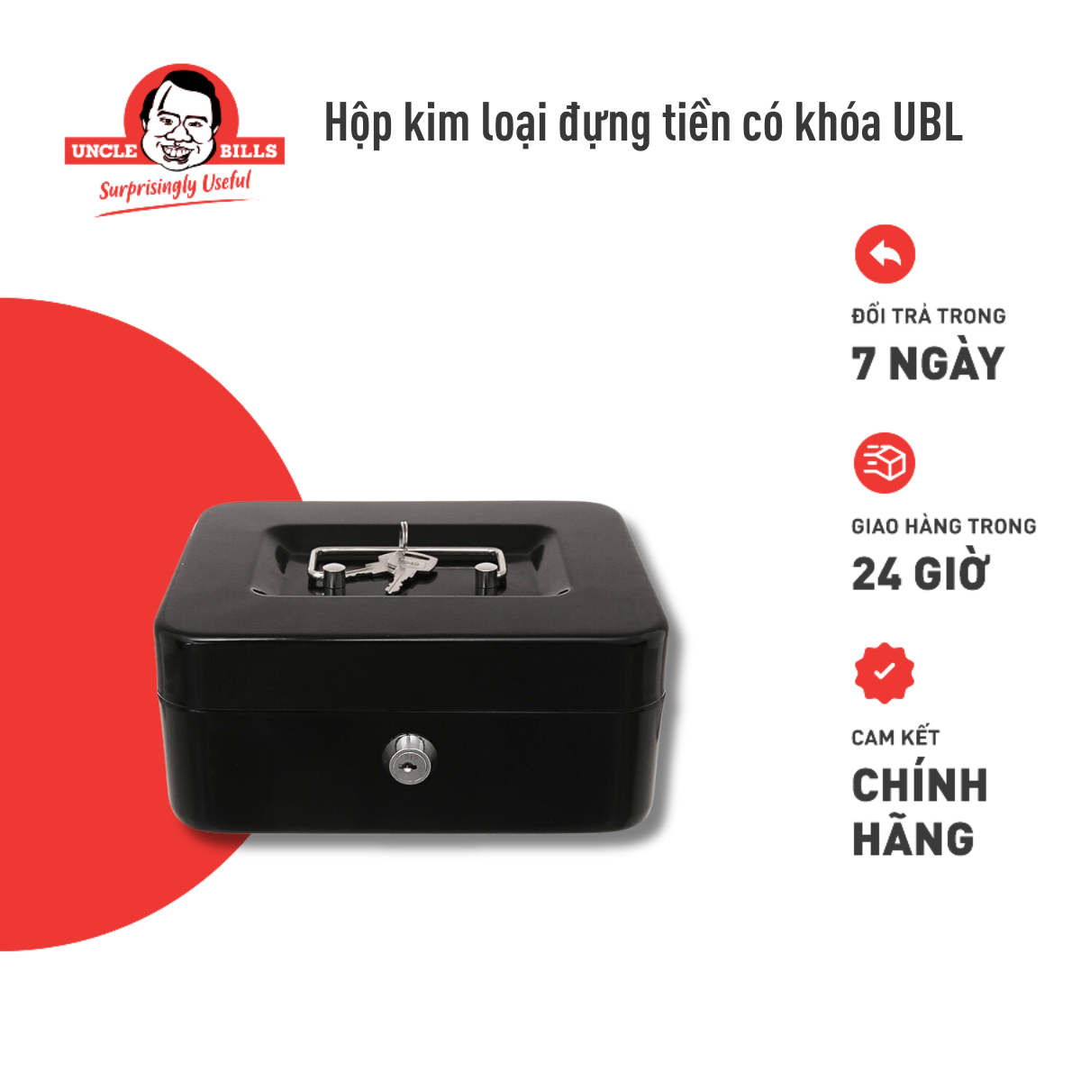 Hộp đựng tiền kim loại Uncle Bills HG0095